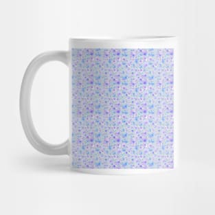 Hydrangea Flowers Watercolor Pattern on Neo Mint Mug